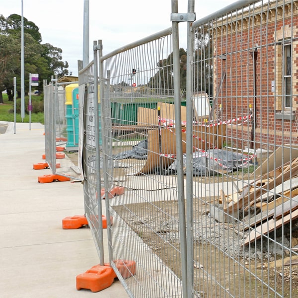 what's the process for scheduling the removal of the temporary fence after my job or even is finished